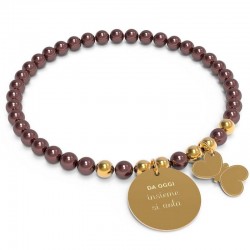 Bracciale Donna 10 Buoni Propositi Bon Bon Insieme Si Vola B5116GO/BR