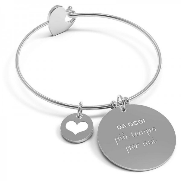 Kaufen Sie 10 Buoni Propositi Damenarmband Bangle Heart Più Tempo Per Noi B5137