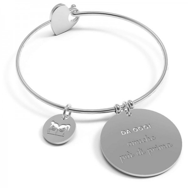 Kaufen Sie 10 Buoni Propositi Damenarmband Bangle Heart Amiche Più Di Prima B5142