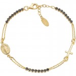 Bild des Amen Rosenkranz Armband aus Silber mit Zirkonen BRCRMIGNZ3