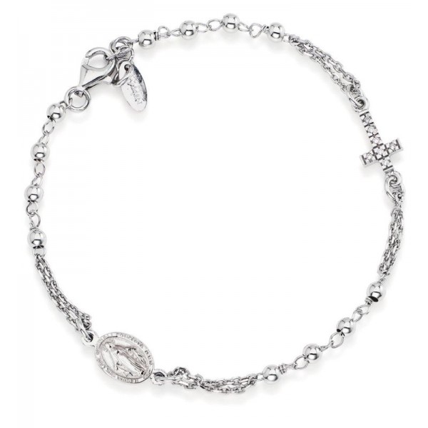 Amen Rosenkranz Armband aus Silber mit Zirkonia BROBZ3 kaufen