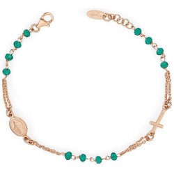 Bild des Amen Rosenkranz Armband aus Silber mit Kristallen BRORV3