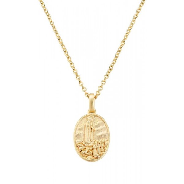 Image of the Amen Our Lady of Fatima Medal Necklace for ladies CLFAGP