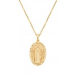 Image of the Amen Our Lady of Guadalupe Medal Necklace for ladies CLGUGM