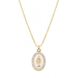 Amen Wundertätige Medaille Halskette für Damen CLMISMGB