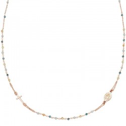 Bild der Amen Rosenkranz Kette aus Silber mit Kristallen für Damen CRO10RVVV3