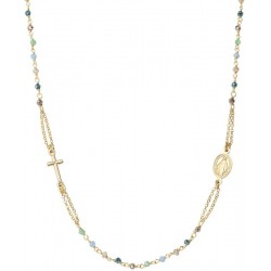 Bild der Amen Rosenkranz Kette aus Silber mit Kristallen für Damen CRO25GMUV3