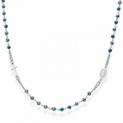 Bild der Amen Rosenkranz Kette aus Silber mit Kristallen CROBP3