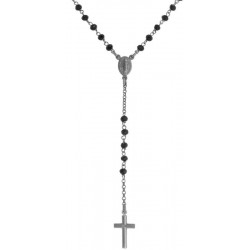 Bild der Amen Rosenkranz Kette aus Silber mit Kristallen CRONN4
