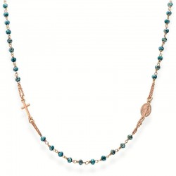 Bild der Amen Rosenkranz Kette aus Silber mit Kristallen CRORP3