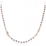 Bild der Amen Rosenkranz Kette aus Silber mit Kristallen für Damen CRORVI3