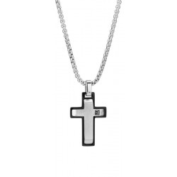 Image of the Boccadamo Man mens Necklace AGR251N Cross