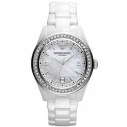 Buy Emporio Armani Ladies Watch Ceramica AR1426 Mother of Pearl