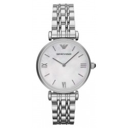 Emporio Armani Ladies Watch Gianni T-Bar AR1682 Mother of Pearl