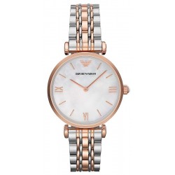 Women's Emporio Armani Watch Gianni T-Bar AR1683 Mother of Pearl