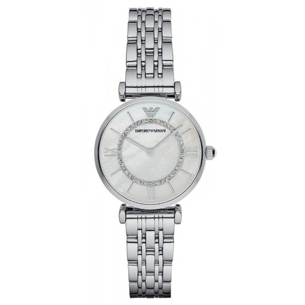 Buy Women's Emporio Armani Watch Gianni T-Bar AR1908 Mother of Pearl