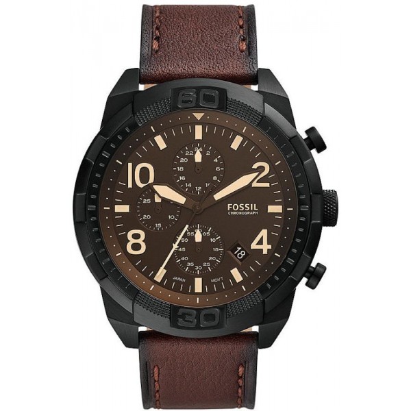 Купить Fossil Мужские Часы Bronson FS5875 Кварцевый Хронограф