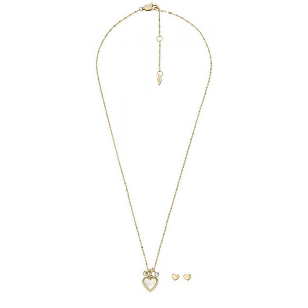 Bild der Fossil Jewelry - Damenhalskette und Ohrringe - JF04246SET - Herz
