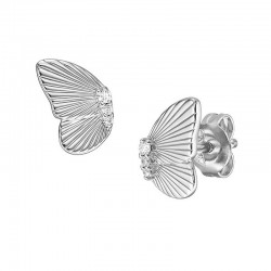 Imagen de Pendientes Fossil Sterling Silver mujer JFS00621040 Mariposa