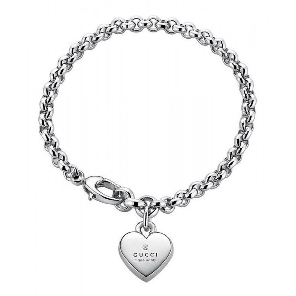 Gucci Ladies Bracelet Trademark YBA356210001018 Heart - Crivelli Shopping