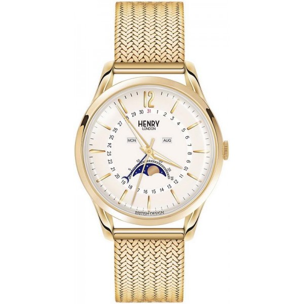 Buy Henry London Unisex Watch Westminster HL39-LM-0160 Moonphase Quartz