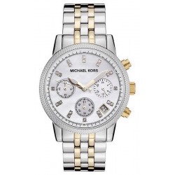 Michael Kors Ladies Watch Ritz MK5057 Chronograph Mother of Pearl