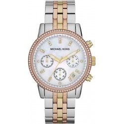 Women's Michael Kors Watch Ritz MK5650 Chronograph Mother of Pearl