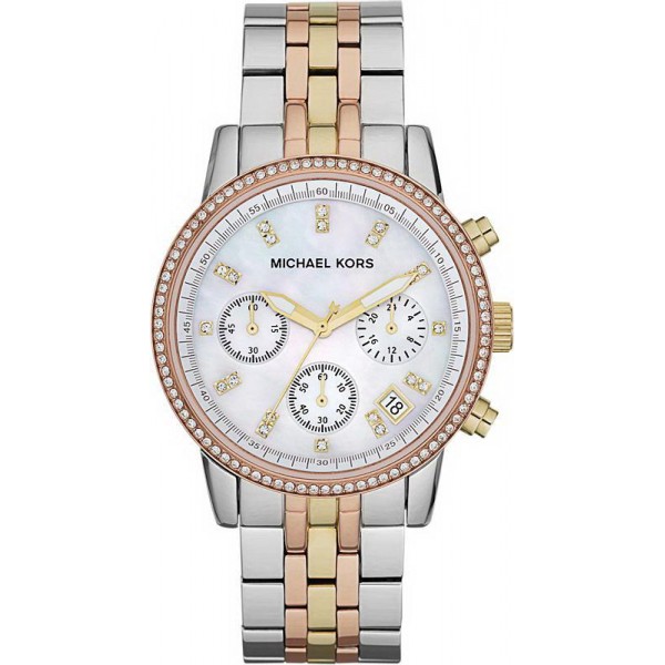 Buy Women's Michael Kors Watch Ritz MK5650 Chronograph Mother of Pearl