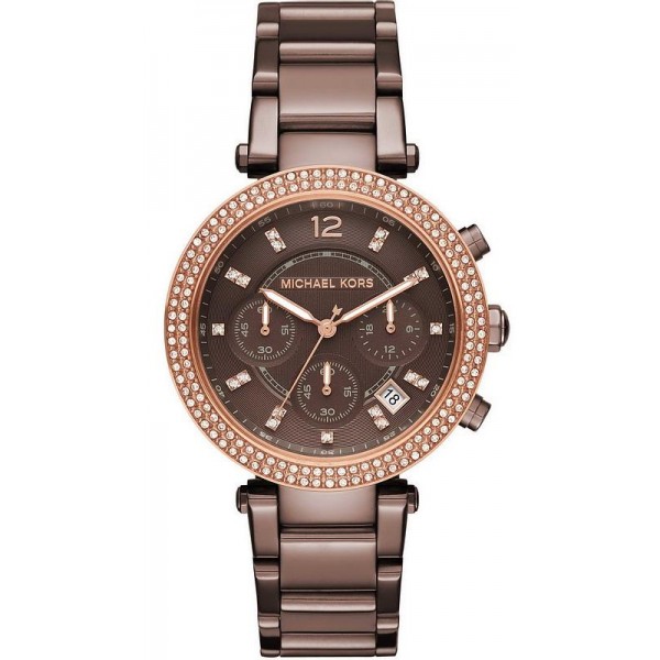 Buy Michael Kors Ladies Watch Parker MK6378 Chronograph