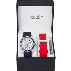 Купить Nautica Мужские Часы NST 07 Flag Box Set NAI13502G Многофункциональный