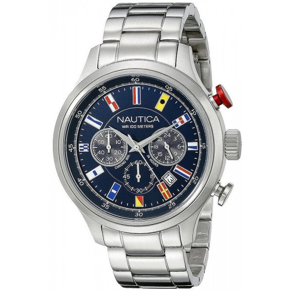 Buy Men's Nautica Watch NCT 16 Flag NAI17516G Chronograph