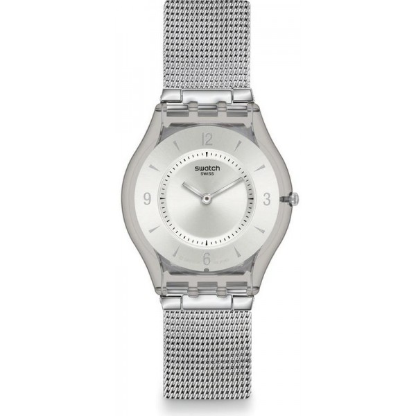 Buy Unisex Swatch Watch Skin Classic Metal Knit SFM118M