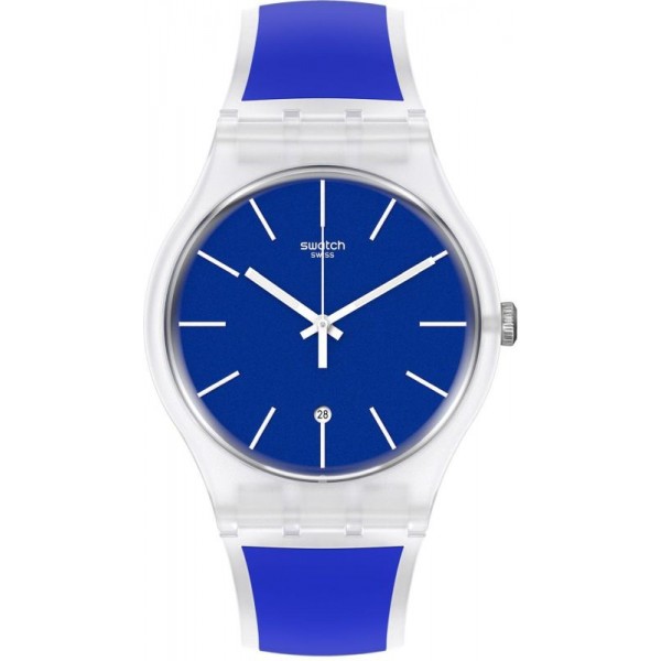Buy Unisex Swatch Watch New Gent Blue Trip SO29K400