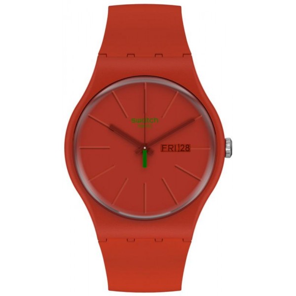 Buy Unisex Swatch Watch New Gent Redvremya SO29R700