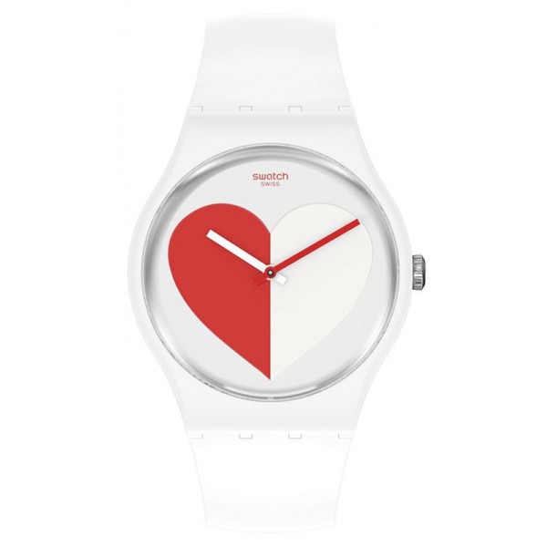 Acquistare Orologio Donna Swatch New Gent Half <3 Red SO29Z113