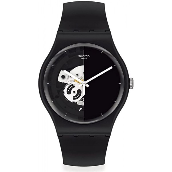 Buy Unisex Swatch Watch New Gent Live Time Black SO32B107