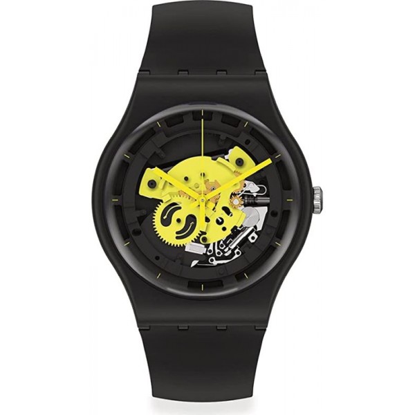 Acheter Montre Unisex Swatch New Gent Time To Yellow Big SO32B111