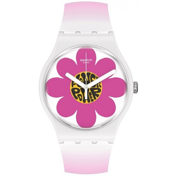Buy Womens Swatch Watch New Gent Flower Hour SO32M104