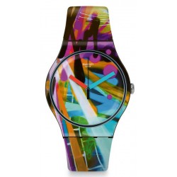 Swatch Унисекс Часы New Gent City Walls SUOB163