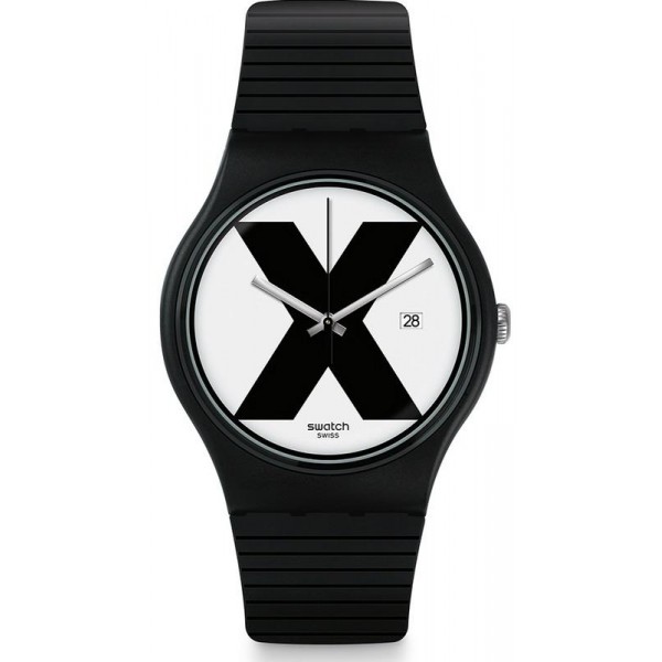 Buy Unisex Swatch Watch New Gent XX-Rated Black SUOB402