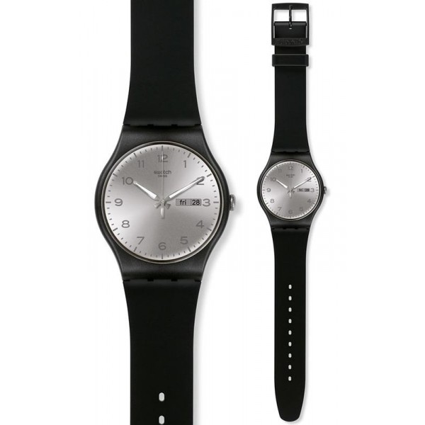Montre Unisex Swatch New Gent Silver Friend SUOB717 Acheter Montre Unisex Swatch New Gent Silver Friend SUOB717