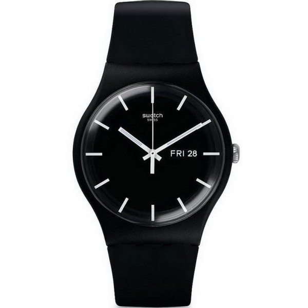 Kaufen Sie Swatch Unisexuhr New Gent Mono Black SUOB720