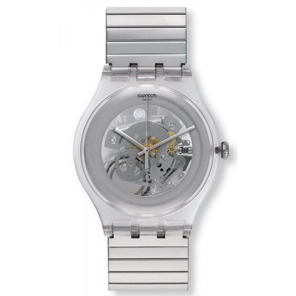 Unisex Swatch Watch New Gent Cleared Up S SUOK105FB Buy Unisex Swatch Watch New Gent Cleared Up S SUOK105FB