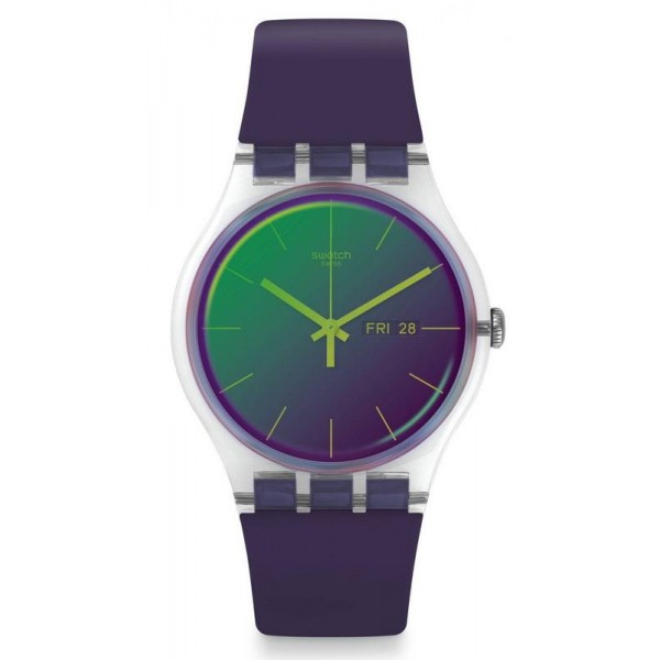 Buy Women's Swatch Watch New Gent Polapurple SUOK712