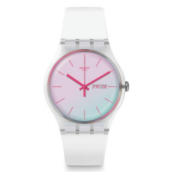 Womens Swatch Watch New Gent Polawhite SUOK713 Buy Womens Swatch Watch New Gent Polawhite SUOK713