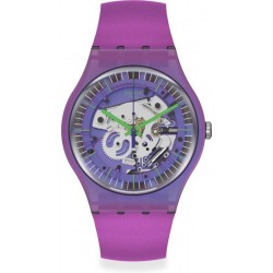 Swatch Унисекс Часы New Gent Shimmer Purple SUOM115