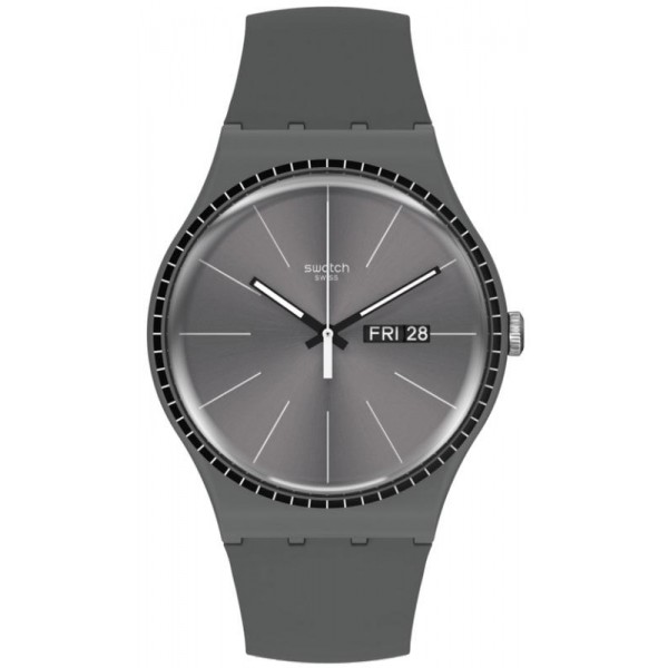 Buy Unisex Swatch Watch New Gent Grey Rails SUOM709