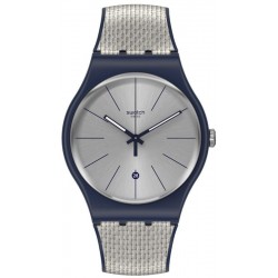 Orologio Unisex Swatch New Gent Grey Cord SUON402