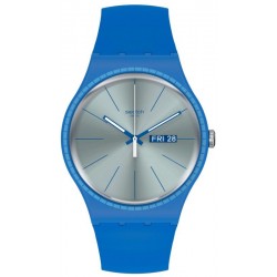 Unisex Swatch Watch New Gent Blue Rails SUON714