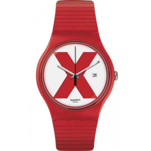 Swatch Unisexuhr New Gent XX-Rated Red SUOR400 kaufen